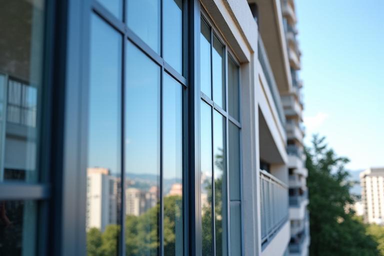 Limpieza de ventanas residencial en apartamentos